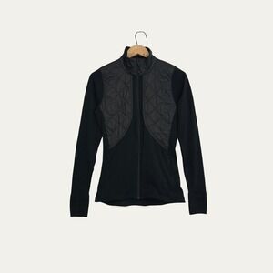 Icebreaker Merino GT Helix Hybrid Quilted Jacket Black Women Small 103345001